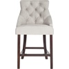 image:imageSafavieh Eleni Counter Stool BeigeEspressoGrey  Espresso