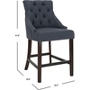 image:imageSafavieh Eleni Counter Stool BeigeEspressoNavy  Espresso
