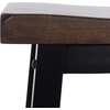 image:imageSafavieh Home Emeric Dark Espresso and Black Oak 3piece Drop Leaf Table Storage Rack Pub SetBrown  Black