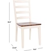 image:imageSafavieh Home Shay White and Natural 5piece Dining SetWhiteNatural Acacia
