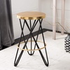 image:imageSafavieh Lorna Counter Bar Stool BlackGoldBlack  Gold