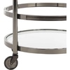 image:imageSafavieh Sienna Bar Cart Black NickelGlassBlack Nickel  Glass