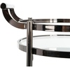image:imageSafavieh Sienna Bar Cart Black NickelGlassBlack Nickel  Glass