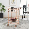 image:imageSafavieh Sienna Bar Cart Black NickelGlassRose Gold