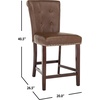 image:imageSafavieh Taylor Counter Stool BrownEspressoBrown  Espresso