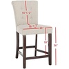 image:imageSafavieh Taylor Counter Stool BrownEspressoLight Grey  Espresso