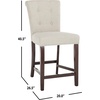 image:imageSafavieh Taylor Counter Stool BrownEspressoLight Grey  Espresso