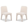 image:imageSAFAVIEH Couture Collection Maricelle Tan Boucle Dining Chair Set of 2 Fully AssembledTan