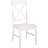 image:imageSAFAVIEH Home Collection  Ksenia XBack Dining Side Chair Solid Wood Black Finish Farmhouse Classic DCH6902EWhite