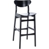 image:imageSAFAVIEH Home Collection Thaxton MidCentury Farmhouse Natural 30inch Bar Stool Set of 2Black