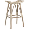 image:imageSafavieh Home Collection Leda Brown Rattan 31inch Bar StoolWhite  Grey