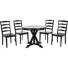 image:imageSafavieh Home Shay White and Natural 5piece Dining SetBlack