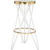 image:imageSafavieh Lorna Bar Stool BeigeGoldWhite  Gold