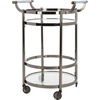 image:imageSafavieh Sienna Bar Cart Black NickelGlassBlack Nickel  Glass