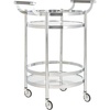 image:imageSafavieh Sienna Bar Cart Black NickelGlassChrome  Glass
