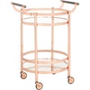image:imageSafavieh Sienna Bar Cart Black NickelGlassRose Gold