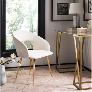 image:imageSafavieh Couture Home Lorina MidCentury Cream and Gold Dining ChairCream  Gold
