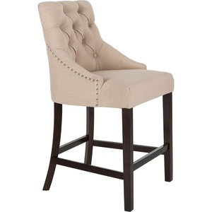 image:imageSafavieh Eleni Counter Stool BeigeEspressoBeige  Espresso