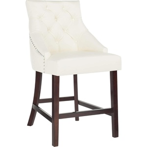 image:imageSafavieh Eleni Counter Stool BeigeEspressoWhite  Espresso