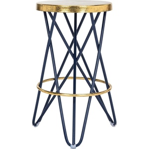 image:imageSafavieh Lorna Counter Bar Stool BlackGoldNavy  Gold