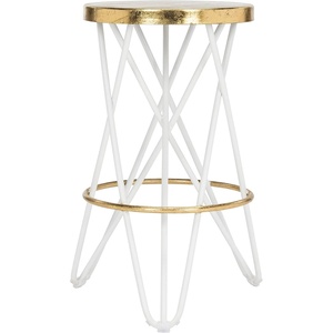 image:imageSafavieh Lorna Counter Bar Stool BlackGoldWhite  Gold