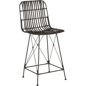 image:imageSafavieh Minerva Counter Stool BrownBlackBrown  Black