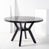 image:imageSAFAVIEH Couture Collection Luis Medium Oak Round Dining TableBlack