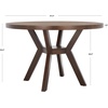 image:imageSAFAVIEH Couture Collection Luis Medium Oak Round Dining TableMedium Oak