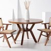 image:imageSAFAVIEH Couture Collection Luis Medium Oak Round Dining TableMedium Oak
