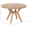 image:imageSAFAVIEH Couture Collection Luis Medium Oak Round Dining TableNatural