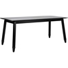 image:imageSAFAVIEH Home Collection Brayson Modern Walnut Brown Rectangle Dining TableBlack