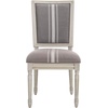 image:imageSAFAVIEH Home Collection Buchanan French Brasserie Linen Side ChairGrey  Beige