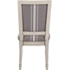 image:imageSAFAVIEH Home Collection Buchanan French Brasserie Linen Side ChairGrey  Beige