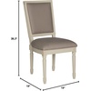 image:imageSAFAVIEH Home Collection Buchanan French Brasserie Linen Side ChairTaupe  Cream