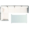 image:imageSAFAVIEH Outdoor Collection Remsin GreyBeige Wicker Conversation Patio SetGrey  Beige