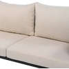 image:imageSAFAVIEH Outdoor Patio Furniture Collection  Harrison 3Piece Corner Sofa Set with Table Black amp Taupe Modern Sectional Design PAT7744ABlackTaupe