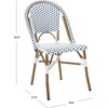 image:imageSafavieh Home Collection Hooper IndoorOutdoor Stacking Side Chairs  Black amp White  Set of 2Blue  White