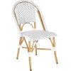 image:imageSafavieh Home Collection Hooper IndoorOutdoor Stacking Side Chairs  Black amp White  Set of 2Blue  White
