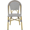 image:imageSafavieh Home Collection Hooper IndoorOutdoor Stacking Side Chairs  Black amp White  Set of 2Grey  White