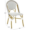 image:imageSafavieh Home Collection Hooper IndoorOutdoor Stacking Side Chairs  Black amp White  Set of 2White  Grey