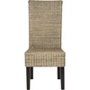 image:imageSAFAVIEH Furniture  Arjun Wicker Dining Chair Set of 2  Brown amp Multi  Rattan  Coastal Woven Design  Ideal for Dining Room Kitchen 177 Seat Height SEA8013CSET2Grey
