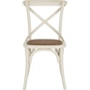 image:imageSAFAVIEH Furniture  Franklin XBack Side Chair Set of 2  181 Seat Height  Weathered Grey  Rattan  Farmhouse XBack Design  Ideal for Dining Room Kitchen  Fully Assembled AMH9500DSET2White