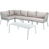 image:imageSAFAVIEH Outdoor Collection Remsin GreyBeige Wicker Conversation Patio SetGrey  Grey