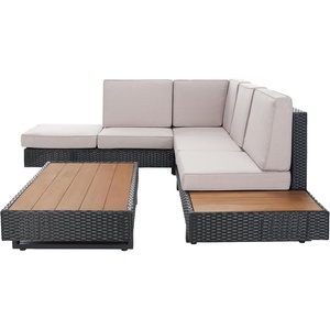 image:imageSAFAVIEH Allison Corner PAT7733 Living Set 72 W x 26 D x 26 H GreyLight Grey