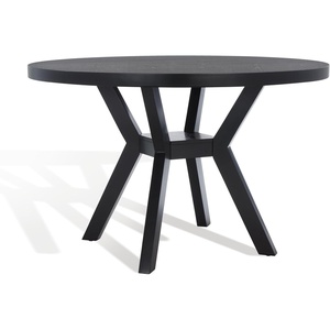 image:imageSAFAVIEH Couture Collection Luis Medium Oak Round Dining TableBlack