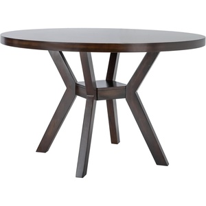 image:imageSAFAVIEH Couture Collection Luis Medium Oak Round Dining TableDark Brown