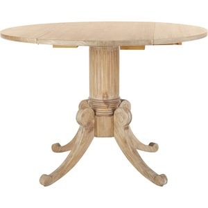 image:imageSAFAVIEH Furniture  Forest Drop Leaf Dining Table  Antique White  Solid Wood  Farmhouse Drop Leaf Design  Seats 4  Ideal for Dining Room Kitchen 433W x 433D Open DTB1000ARustic Natural