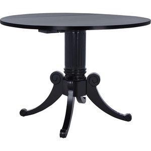 image:imageSAFAVIEH Furniture  Forest Drop Leaf Dining Table  Antique White  Solid Wood  Farmhouse Drop Leaf Design  Seats 4  Ideal for Dining Room Kitchen 433W x 433D Open DTB1000ABlack