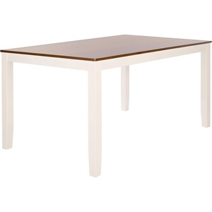 image:imageSafavieh Home Collection Silio White Rectangle Dining TableWhite  Natural