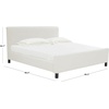 image:imageSAFAVIEH Couture Collection  Finney Sage Green Upholstered King Bed Modern Minimalist Design No Box Spring Needed SFV4872CKCreme